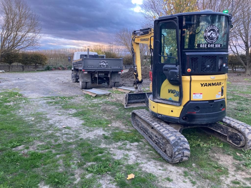Completed excavation project